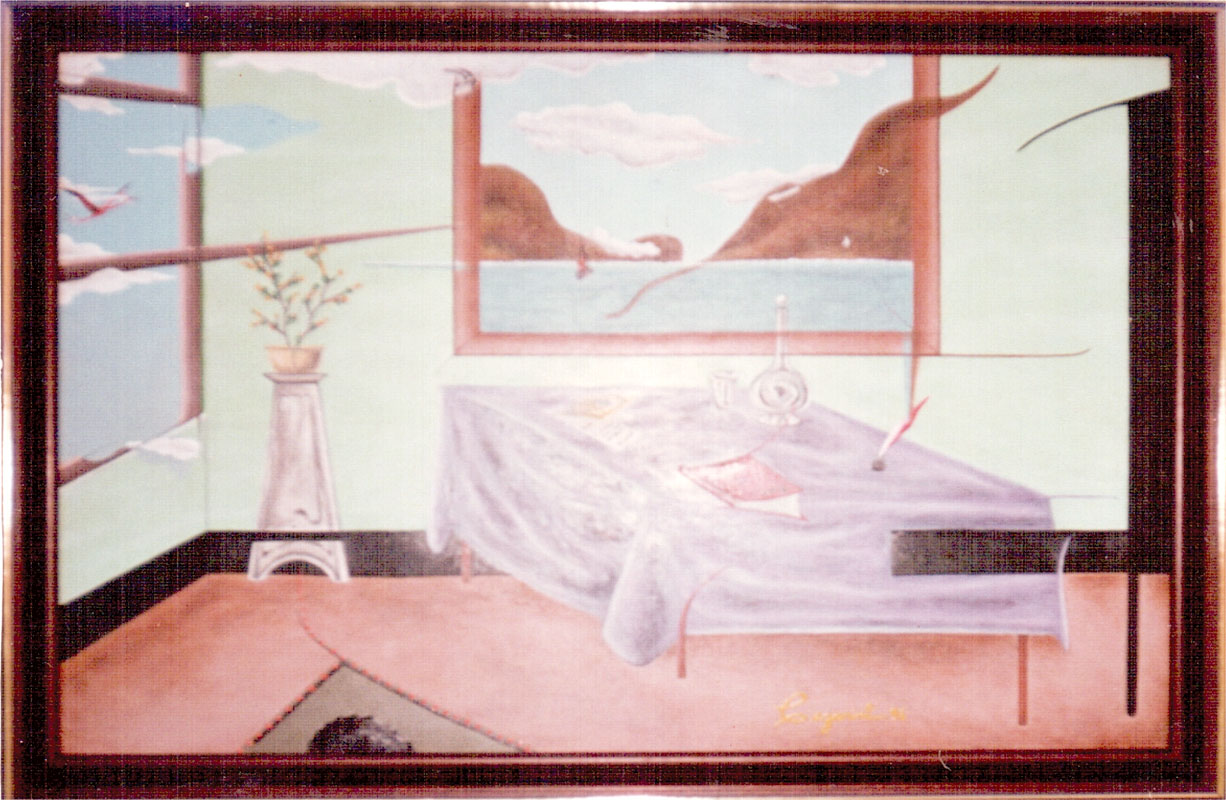1996 – Imensidão dos Sonhos –  Acrílica s madeirite – estilo tracista