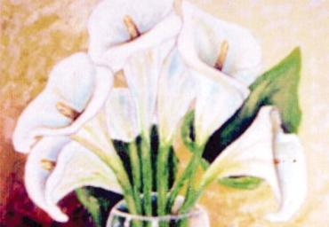Belos Copos de Leite – Acrílica s tela – estilo impressionista